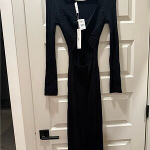 Jonathan Simkhai Black Knit Midi Dress